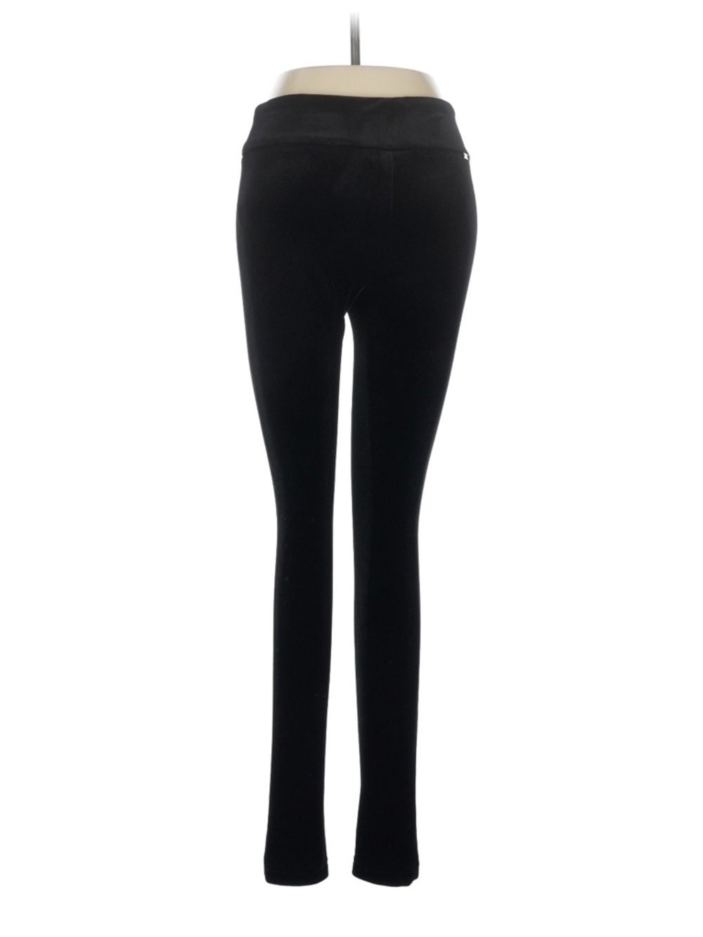 Tommy Hilfiger Black Skinny Velvet Pants - Picture 2 of 7